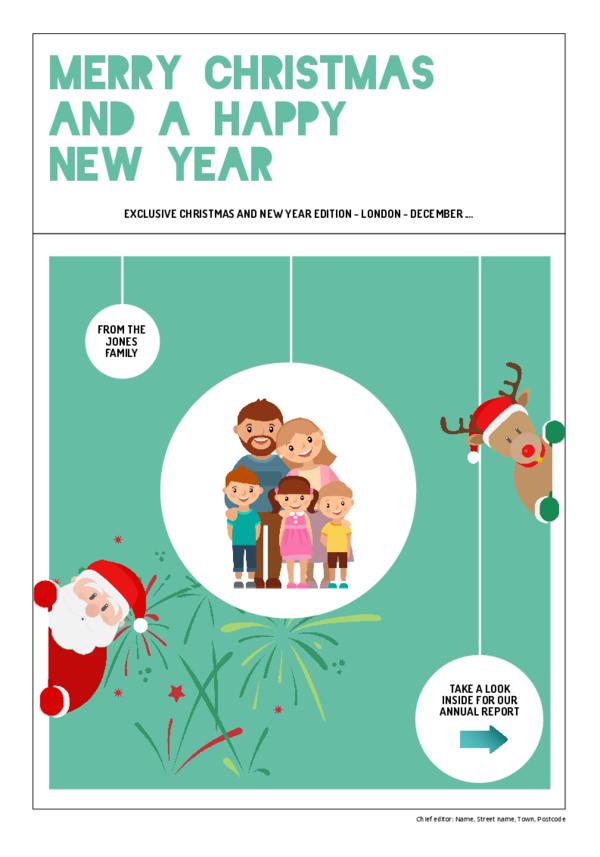 make a newspaper newspaper template christmas and new year - happiedays