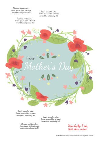 Make your own Mother's Day newspaper -  Happiedays