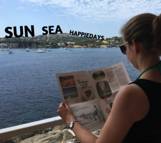 Make your own travel holiday newspaper - Happiedays